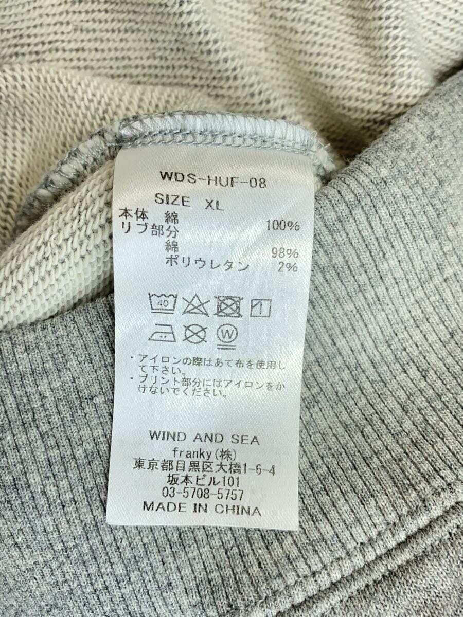 【WIND AND SEA】HUF × WDS HOODIE WIND AND SEA HOODIE L COTTON Beige WDS-HUF-08 HUF X WDS Used