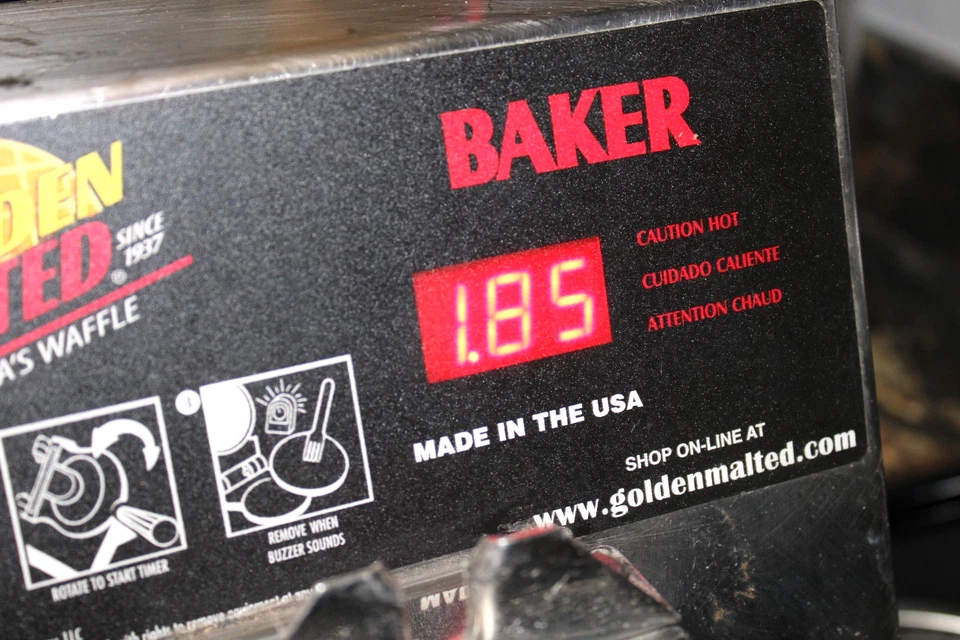 Golden Malted RT-P kommerzielles elektrisches Waffeleisen, Single Style, 120 V 1400 W - Bild 2 von 4