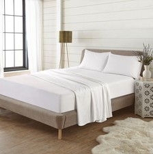 Image of 100% Brushed Cotton Thermal Flannelette Flat Sheet – Super Soft Warm Flat Sheets