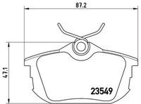 2X Brembo Bremsbelagsatz, Scheibenbremse P 54 023 FüR Mitsubishi Proton Smart