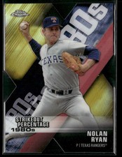 2020 Topps Chrome Nolan Ryan Decade of Dominance Die Cut Green Refractor #/99