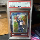 2024 Panini Donruss Optic - Rated Rookie Drake Maye #229 Red Mojo Prizm (RC)