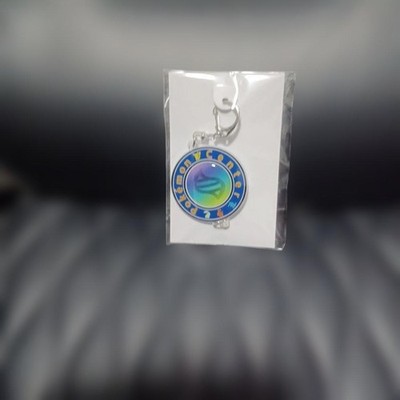 Pokémon Center Mega Evolution Logo Charm   Round, Gradient Color,