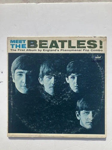 original 1st Press Meet The Beatles Capitol records LA vintage lp ST-2047