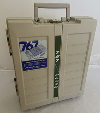 VINTAGE PLANO Model 767 Folding 15" x 12" x 5" TACKLE BOX - Excellent Condition
