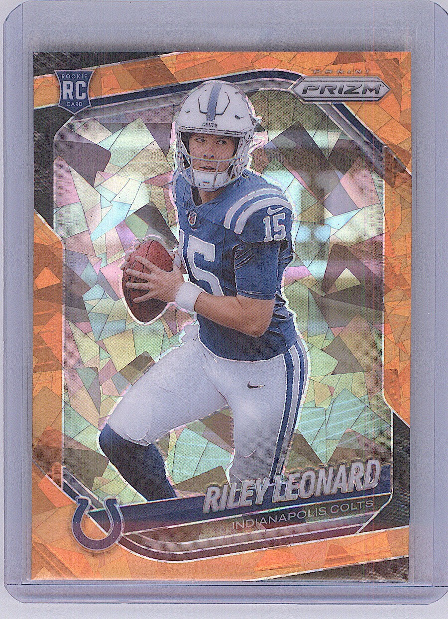 2025 Panini Prizm - Prizm Orange Ice #342 Riley Leonard (RC)