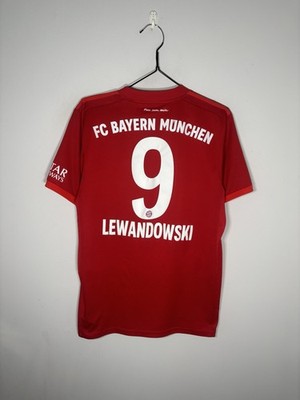 Original Bayern München Heim Fußball Trikot 2019/20 Lewandowski Herren Small »