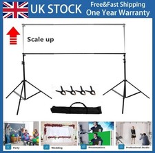 New Adjustable Bracket Photography Studio Background Frame Support Stand 2 x 3m