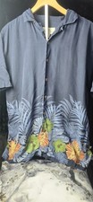 Mens Large Island Shores Hawaiian/ Floral Button Down Shirt
