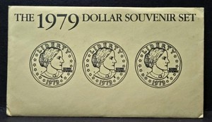 1979 S D P Susan B Anthony $1 One Dollar Souvenir Set