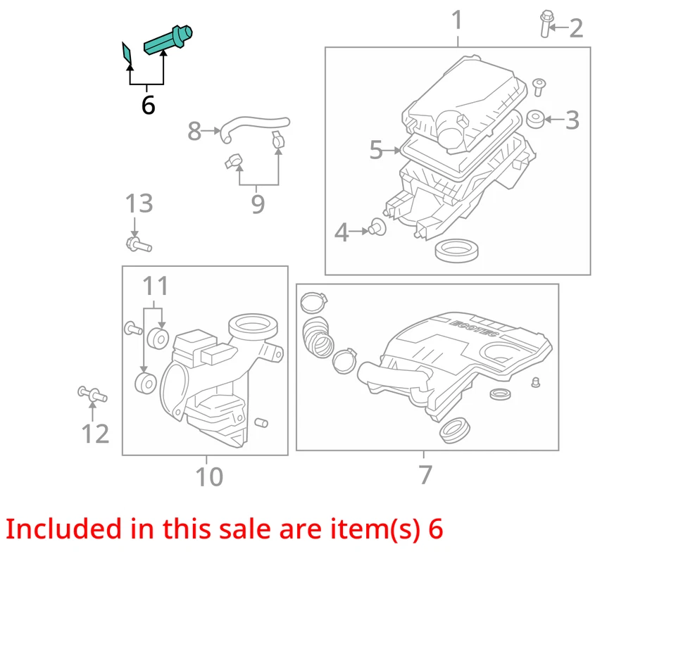 Pontiac G5 2007 medidor de flujo de aire másico sensor MAF OEM 85 k millas - LKQ323559720 Foto 4 de 4