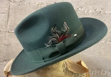 Men's Felt Fedora- Capas Untouchables-Forest Green