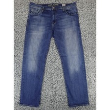 Mavi Jeans Matt Relaxed Straight Leg Mens 40x32 Blue Medium Wash Denim Pants