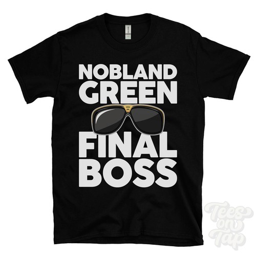 T-shirt NOBLAND GREEN FINAL BOSS śmieszny prezent bożonarodzeniowy hertfordshire towar na wschód - Zdjęcie 3 z 4