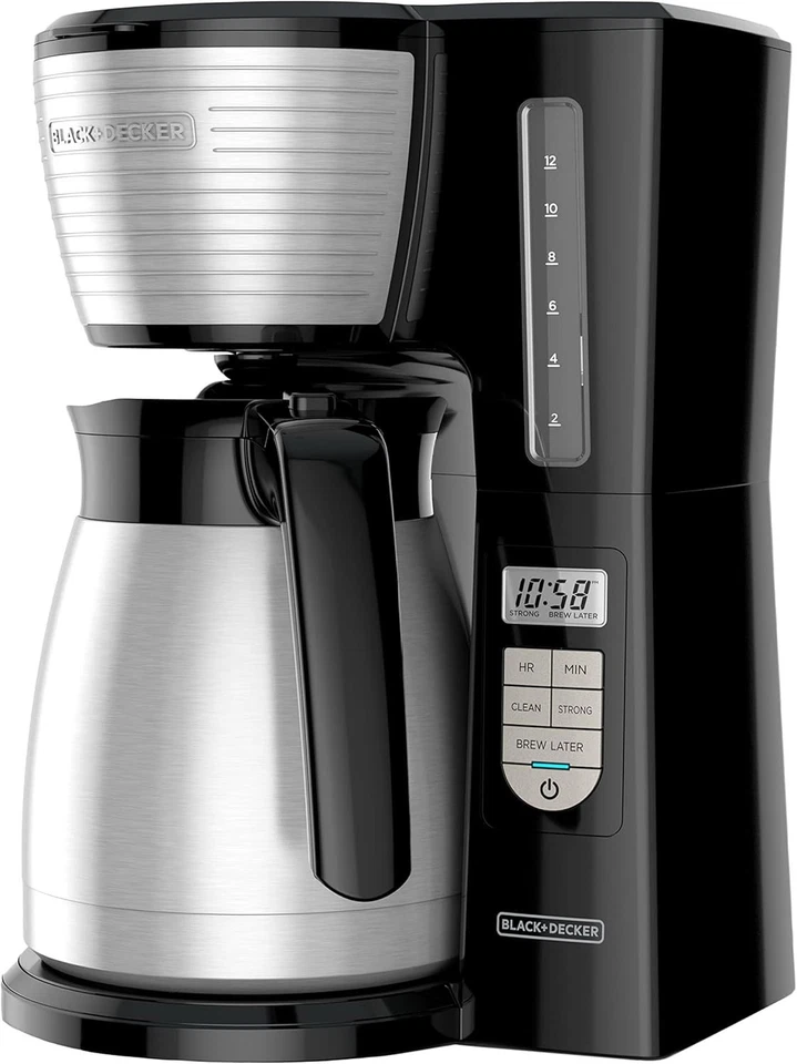 12-Cup Thermal Programmable Coffee Maker with Auto-Clean and Brew Strength Se... - Image 3 of 4