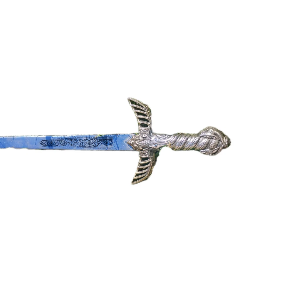 Espada estilo vintage 34" largo acero inoxidable caballeros templarios decoración vikinga Foto 4 de 4