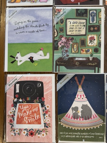 Trader Joe's Greeting Cards 15 New In Plastic Friendship Friends - Picture 7 of 8