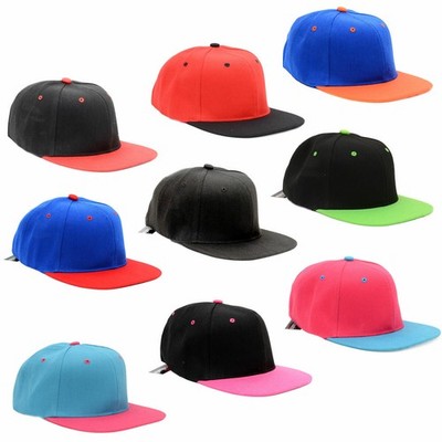 Basecap Kappe Uni Snapback 2 farbig verstellbar Herren Damen Sommer Baseball Cap