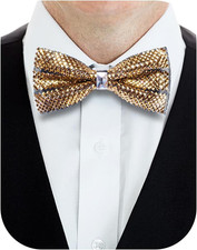 Bow Ties for Men Pre-Tied Pocket Square with Cufflinks Mens Bowtie Sets for Wedd