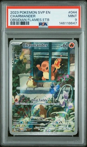 2023 POKEMON SVP EN-SV BLACK STAR PROMO #044 CHARMANDER PSA 9