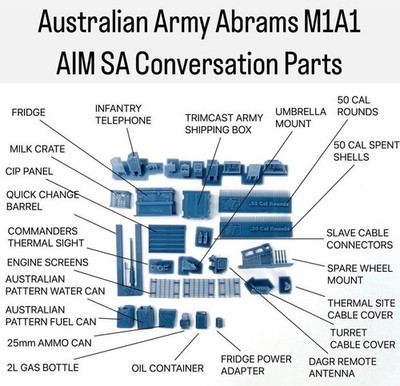 1/35 Australian Abrams M1A1 AIM SA Conversion for Dragon M1A2 SEP #3536