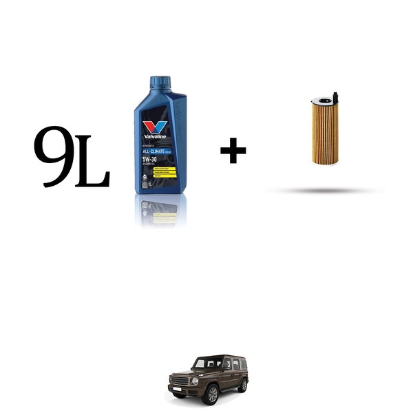 ÖLfilter Kit Und 9L FüR Mercedes Klasse G (W463) 400D 243Kw Ab 2019-image