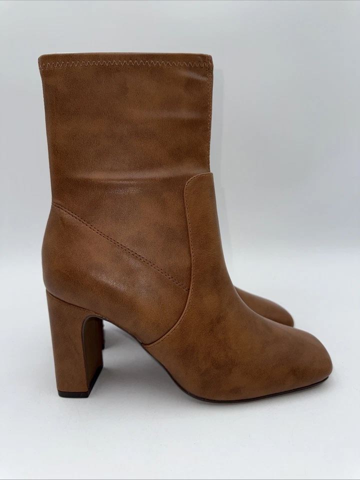 NWB Call It Spring Women's Tamera Ankle Boot Tan Synthetic Leather Size 8.5 - Image 3 of 4