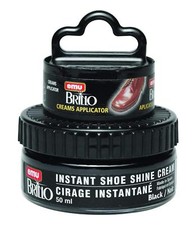 Moneysworth  Best Instant Shoe Shine Polish Cream Kit - Black Color 50 ml