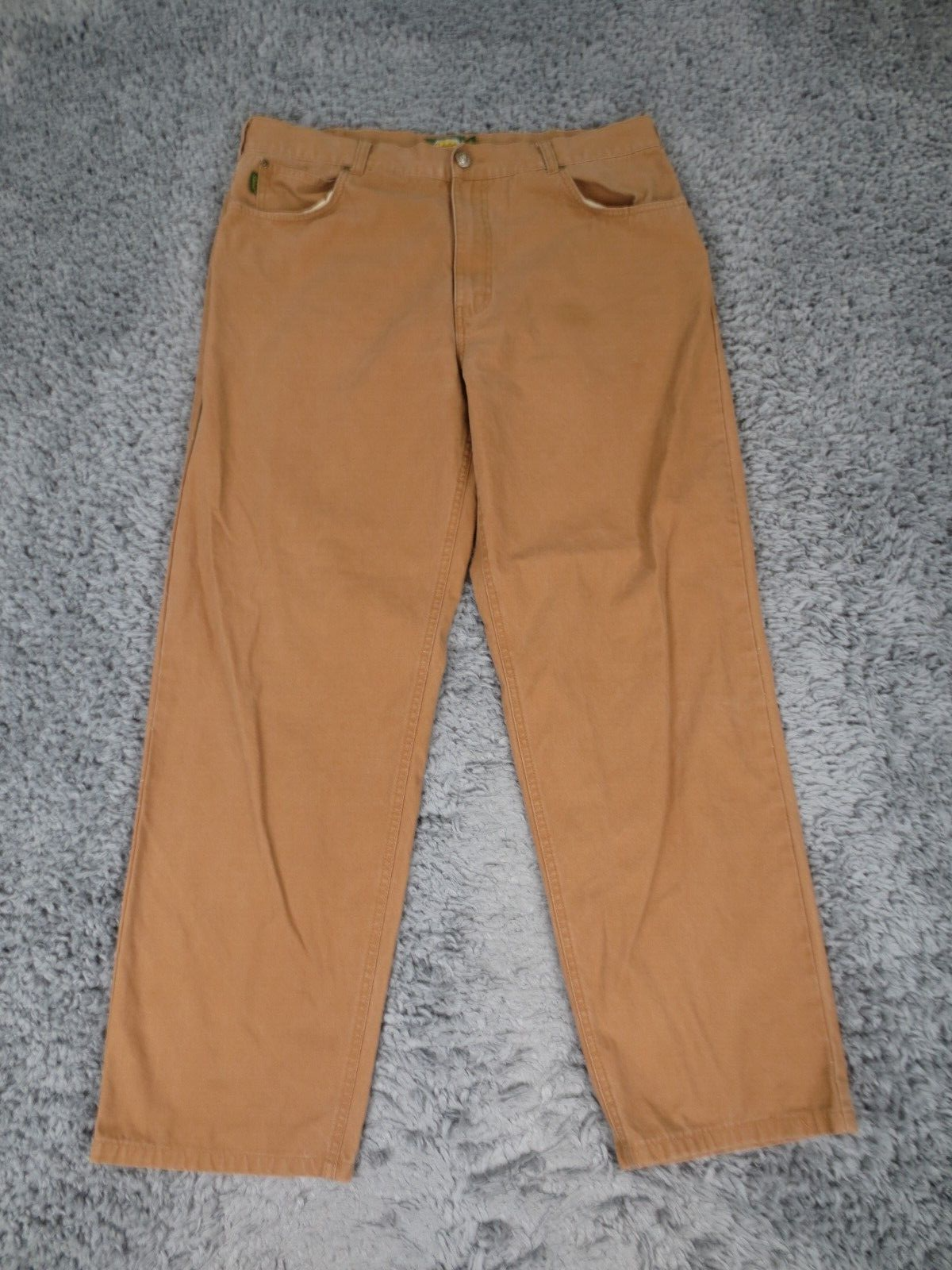Cabela's Pants Mens 40x32 Brown 100% Cotton Canvas Outdoor Workwear Straight *