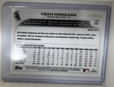 2022 Topps Chrome Yoan Moncada Sonic Aqua & Pink Pulse Refractor /199