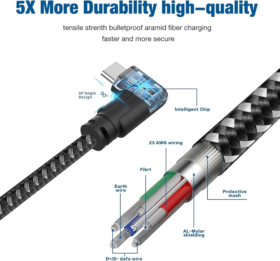 Fatorm Smart Accessories 16ft USB-A to C Link Cable Compatible for Oculus AC001 - Image 4 of 4