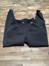 Slalom Ski Pants Women 8R Black Stirrup Wool Blend Vintage Made In Switzerland