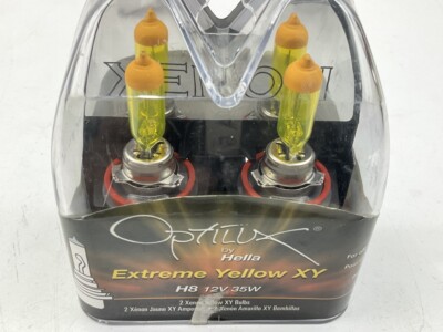 Hella H71071072 Optilux XY Series H8 Xenon Halogen Fog Light Bulb 12V 35W, Pair