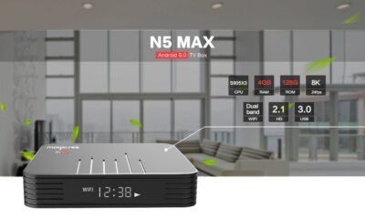 Magicsee N5 Max Amlogic S905X3 Android 9.0 TV BOX 4G 64G Rom 2.4+5G Dual Wifi