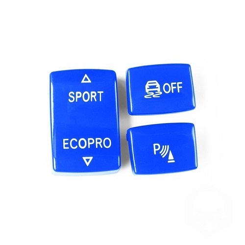 3pcs Blue Shift Gear Position Panel Button Cap For BMW 1 2 3 4 Series 2014-2018 - Picture 5 of 10