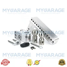 Weigh Safe Drop Hitch w/ Tongue Weight Scale Fits 10″Drop Length 2″ Shaft Size