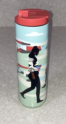 2020 Starbucks 16 oz Damon Brown Insulated Stainless Steel Travel Tumbler