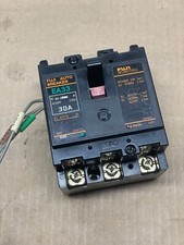 Fuji Electric EA33 auto circuit breaker 3 pole 30A  internal auxiliary contact