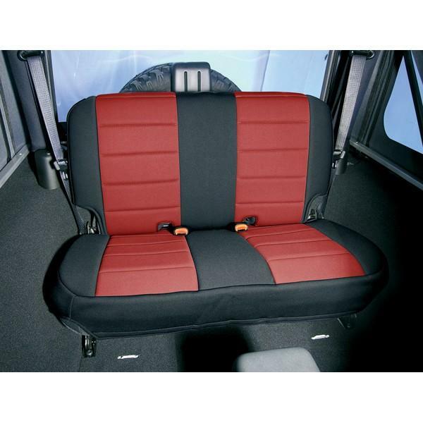 Housse siège Jeep Wrangler TJ néoprène rouge accessoires intérieur auto 2003 2004 2005 2006