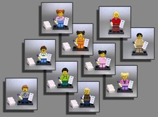 LEGO® Figuren - Schüler Lehrer Schule Schulkinder Junge Mädchen Schulranzen