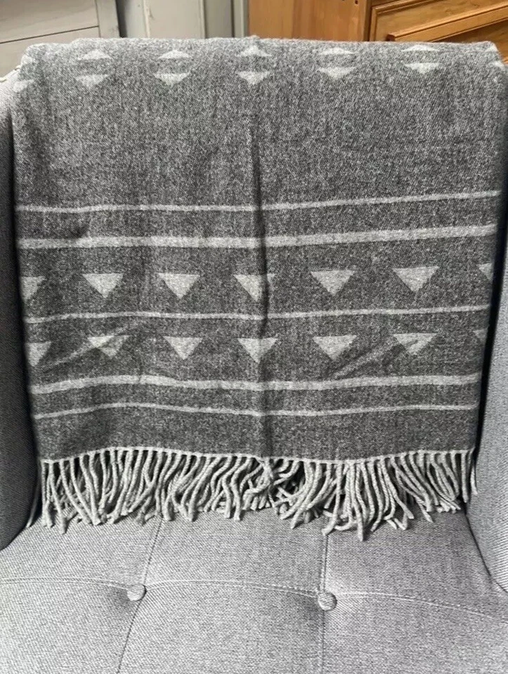 FAHERTY x Free People Bear Creek Jacquard Cashmere Throw Blanket NWT $398 - Image 2 of 4