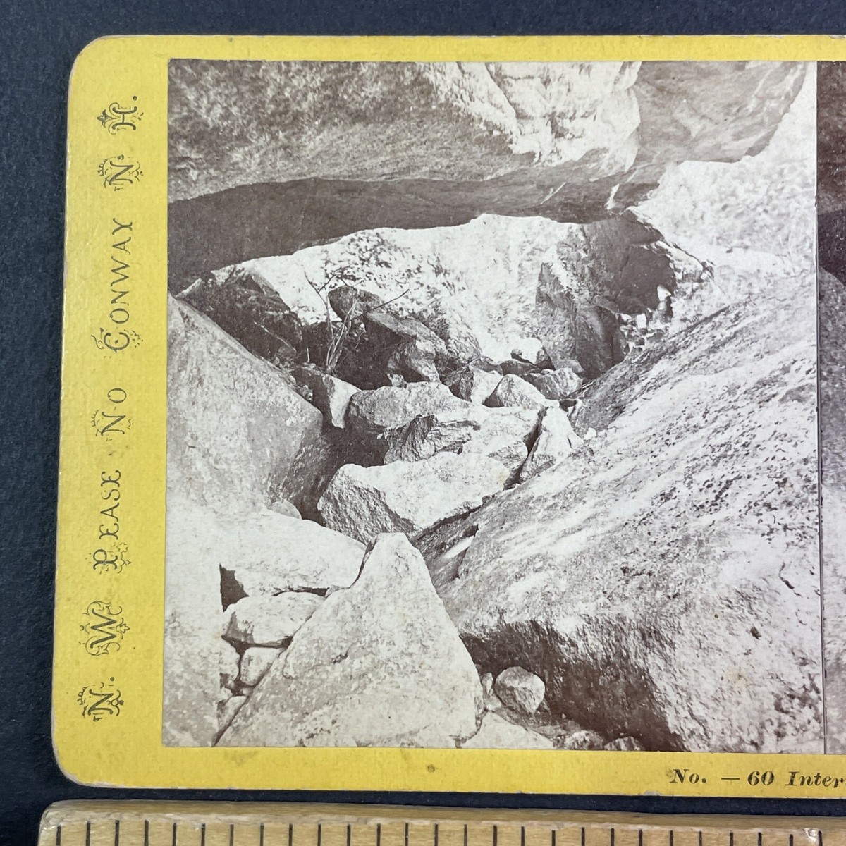 Inside Devil's Den North Conway New Hampshire Stereoview N.W.