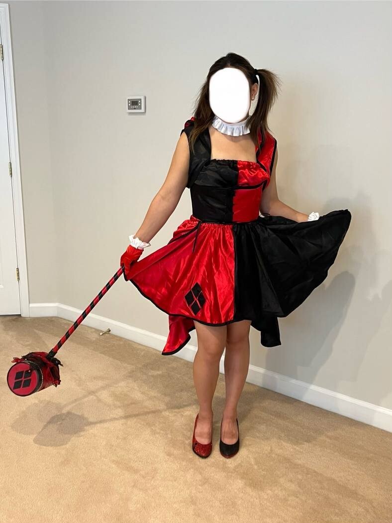 Homemade Harley Quinn Costume Gem