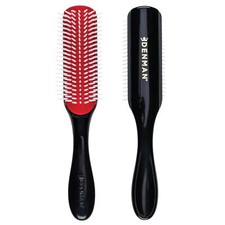 Denman Curly Hair Brush D3 Black & Red 7 Row Styling Brush for Detangling Sep...