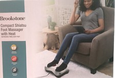 Health Touch Brookstone Shiatsu Foot Massager W Heat B-FMS-110HJ-2