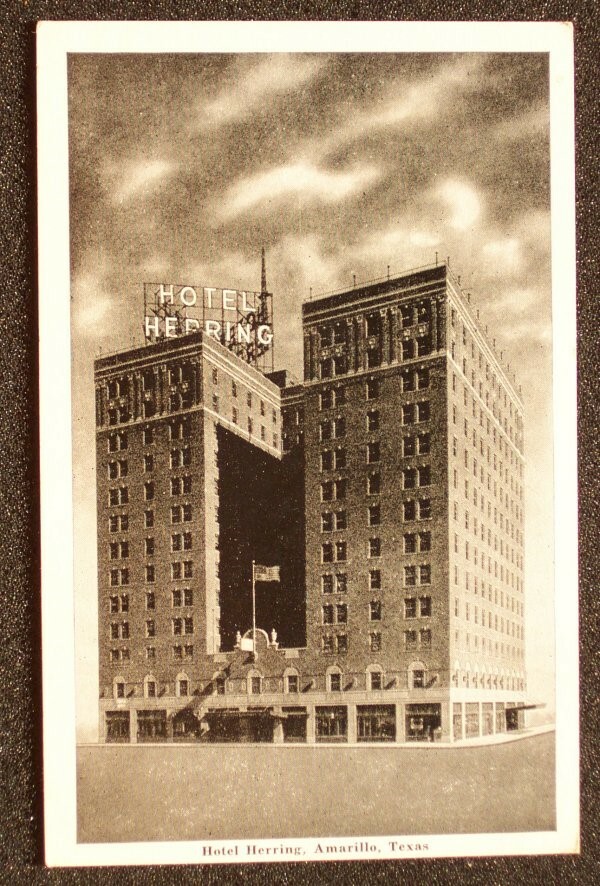 1940s Hotel Herring Amarillo TX Potter Co Postcard Texas eBay
