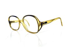 VTG Christian Dior Amber Lucite Oversized Glasses Germany 2076 20 51 16 130