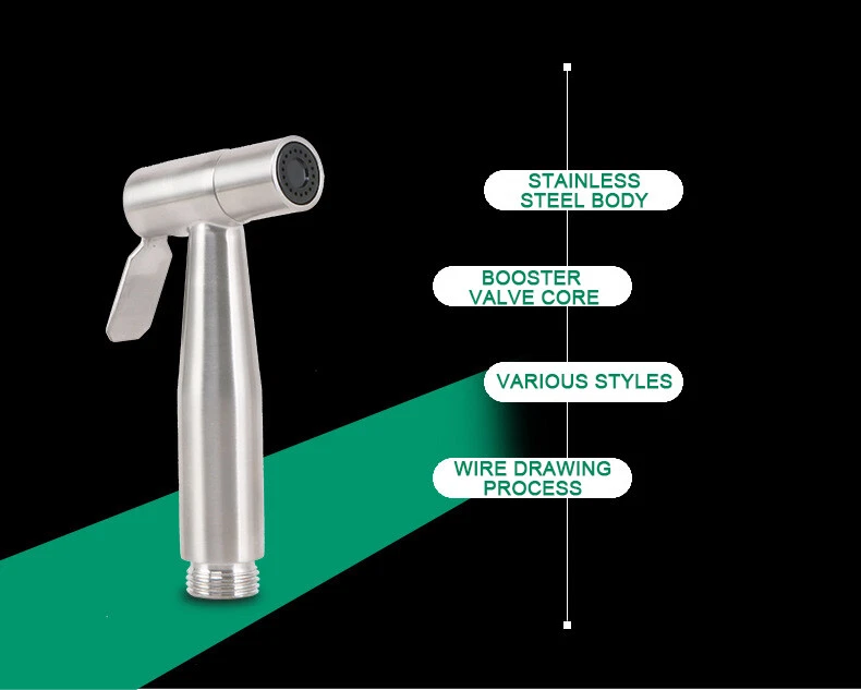 Rostfreier Stahl 304 Handlich Dusche Toilette Sprühen Shattaf Dusche Umsteller - Bild 4 von 4