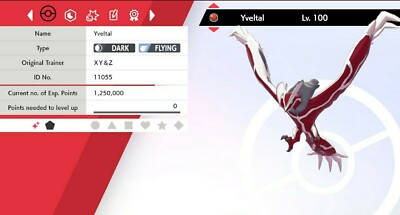  Shiny  Event Yveltal For Pokémon Sword & Shield 