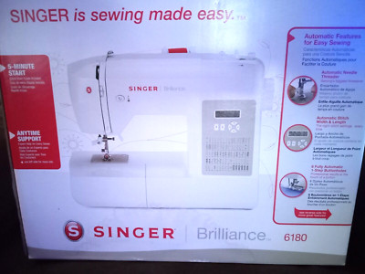 SINGER Brilliance 6180 computerized sewing machine with 80 built-in stitches NEW